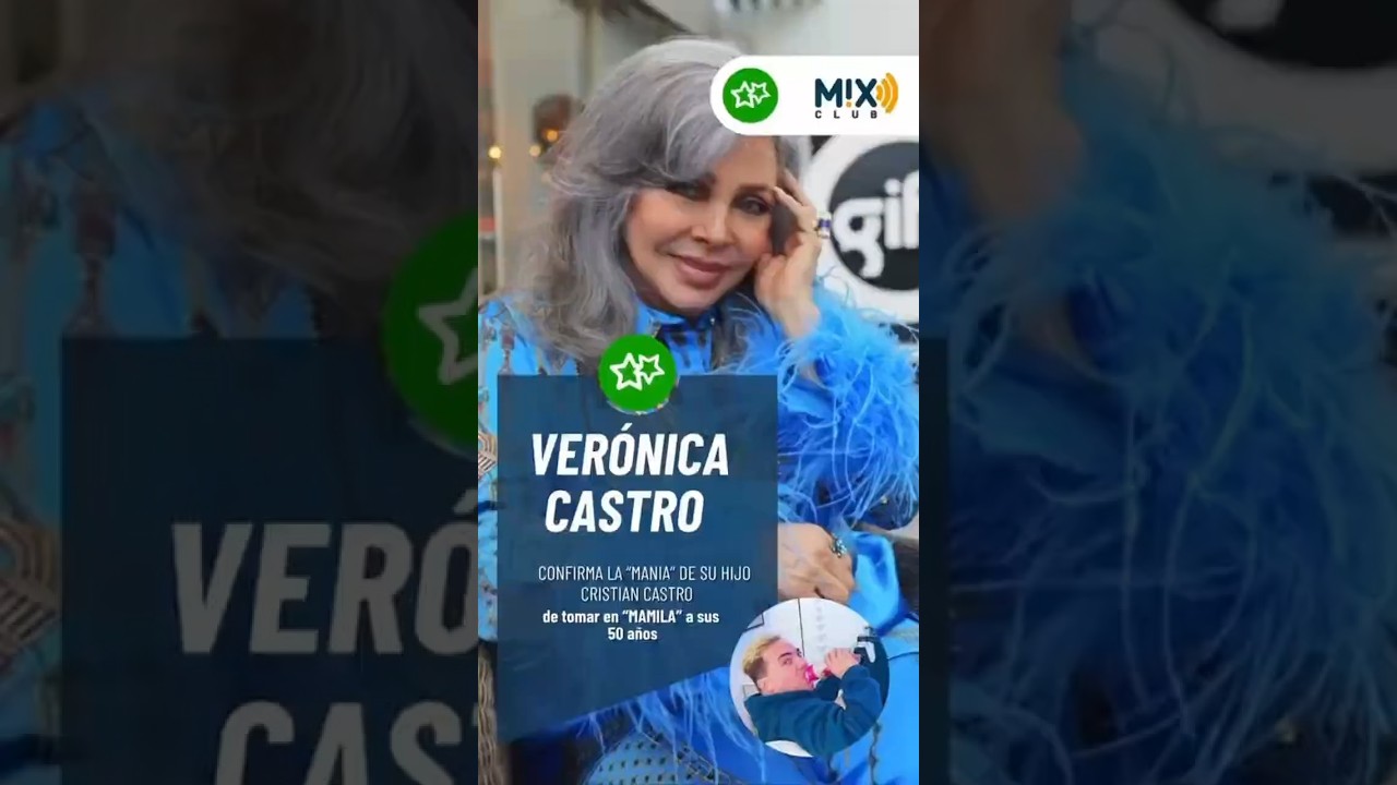 Cristian Castro cumple 50 y sigue pegado a la mamila… y Verónica dice: “¡Que le chupe si quiere!”