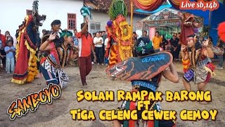 Download lagu Solah rampak barong ft tiga celeng cewek gemoy_ ngesti raras turonggo birowo mp3