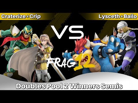 [Frag For Cancer 12][Smash 4 Doubles][Pool 2 Winners Semis] Craterize+Crip vs Lysceth+Bailo