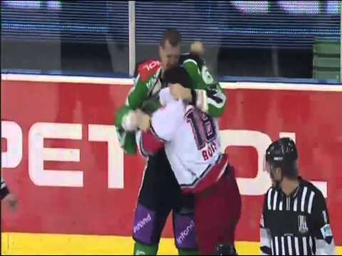 Boštjan Groznik vs Daniel Bois - HDD Tilia Olimpija : EC Red Bull Salzburg (01.03.2011)