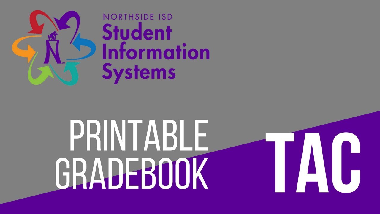 Printable Gradebook