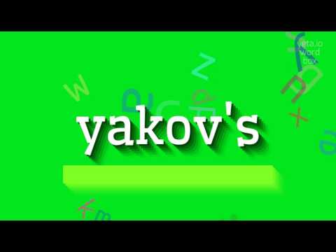 How to say "yakov's"! (High Quality Voices)