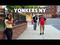 4K Yonkers Walk South Broadway Walking Tour Westchester County NY Virtual Tour July 2026