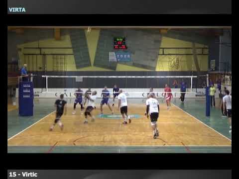 Libero Alan Košenina z neverjetno reakcijo - OK Maribor vs Calcit - Great Volleyball action