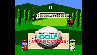 NES/Famicom Game:  Family Computer Golf - Japan Course (1987 Nintendo)