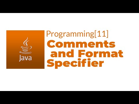 Java Programming11 Comments And Format Specifier