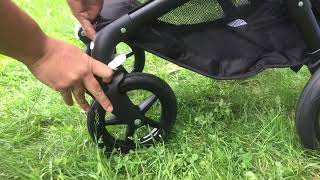 How to Lock, Remove and Attach the Swivel Wheels of a Bugaboo Fox
