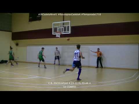 C.B. ESCOLAPIAS A 85-63 EL PILAR A
