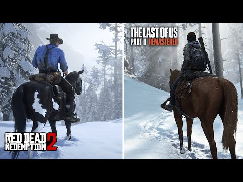 Red Dead Redemption 2 VS The Last of Us Part 2 Remastered (PC) - Direct Comparison (4K)
