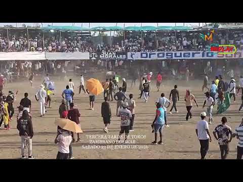 Tercera tarde de toros ZAMBRANO BOLIVAR | SABADO 24 DE ENERO DE 2026