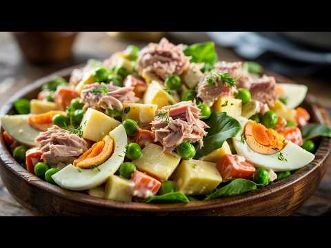 No creerás lo cremosa y deliciosa que es esta ensalada de atún que puedes hacer en minutos 🥗