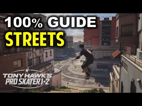 STREETS: All Goals & Collectibles | Tony Hawk's Pro Skater 1+2 (Gameplay Walkthrough)