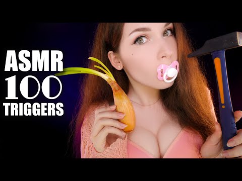 ASMR 100 TRIGGERS in 6 MINUTES 👴👶