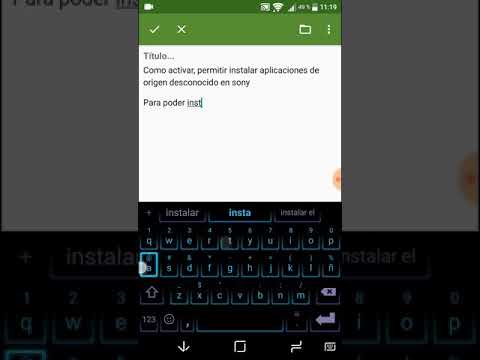 Activar, permitir instalar apps origen desconocido en sony