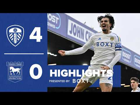 Highlights | Leeds United 4-0 Ipswich Town | HUGE WIN with goals from Summerville, Piroe & Struijk
