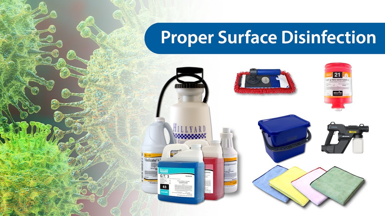 Proper Surface Disinfection - Hillyard Disinfection Products & Procedures for COVID-19