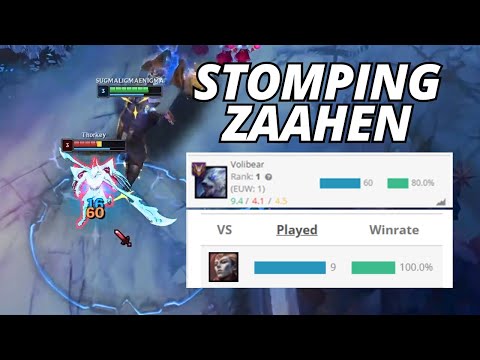 How Rank 1 Volibear STOMPS Zaahen in Top Lane