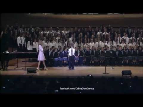 Celine Dion - S'il Suffisait D'aimer (Backstage with Choirs in Heart 16/7/2014)