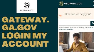 Gateway.Ga.Gov Login My Account ⏬👇