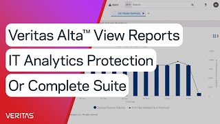 Veritas Alta™ View Reports IT Analytics Protection or Complete Suite