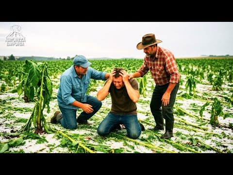 DESESPERO em SC! Granizo DEVASTA LAVOURAS e Deixa Rastro de Destruição em Canoinhas!