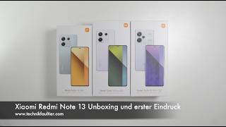 Xiaomi Redmi Note 13 Unboxing und erster Eindruck