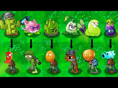 Plants vs. Zombies 2 Mod All PIERCING Plants Power-Up! vs All Zombies 2