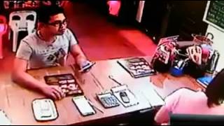 Thief Caught Stealing Inside a Philippines Restaurant - spread awareness