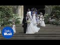 Royal Wedding: Lady Gabriella Windsor And Thomas Kingston Kiss On Chapel Steps