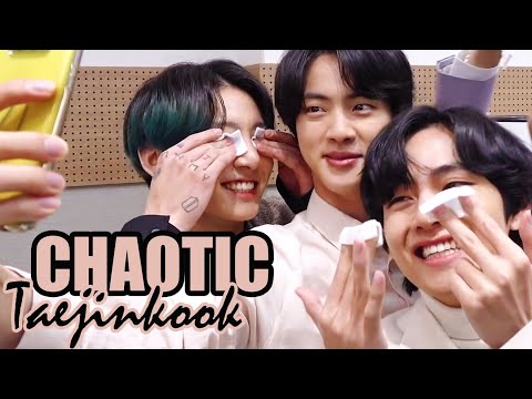 Taejinkook : The most chaotic trio (BTS' Taehyung, Jin and Jungkook)