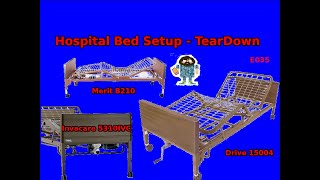 Hospital Bed Setup – Tear Down Invacare 5310IVC – Drive 15004 – Merit B210