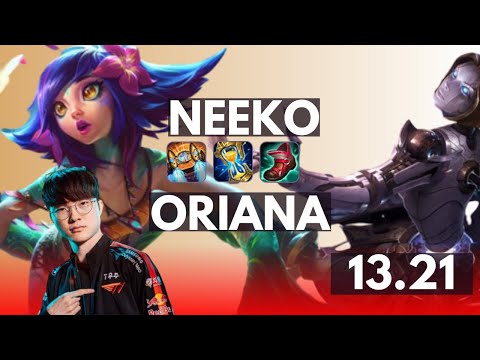 SKT Faker NEEKO vs ORIANA | 5/3/8, Solo doblekill | KR grandmaster