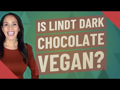 Is Lindt dark chocolate vegan?