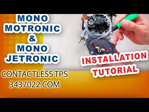 Contactless TPS 3437022 installation tutorial on Audi 80 mono-motronic
