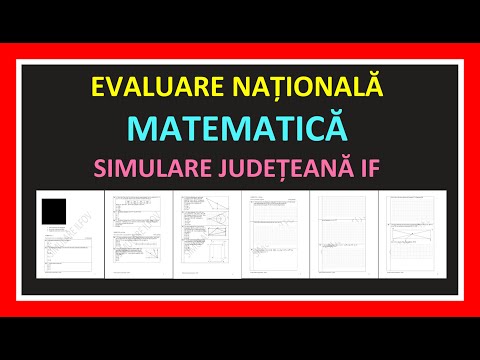 EVALUARE NATIONALA 2023 MATEMATICA SIMULARE JUDETEANA ILFOV REZOLVARE EXAMEN CLASA 8 SUBIECTE EN