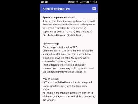 The Saxophone-app Video