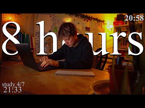 LIVE | 8-HOUR study with me 📚⛈️ rain sounds & pomodoro timer 60 & 10