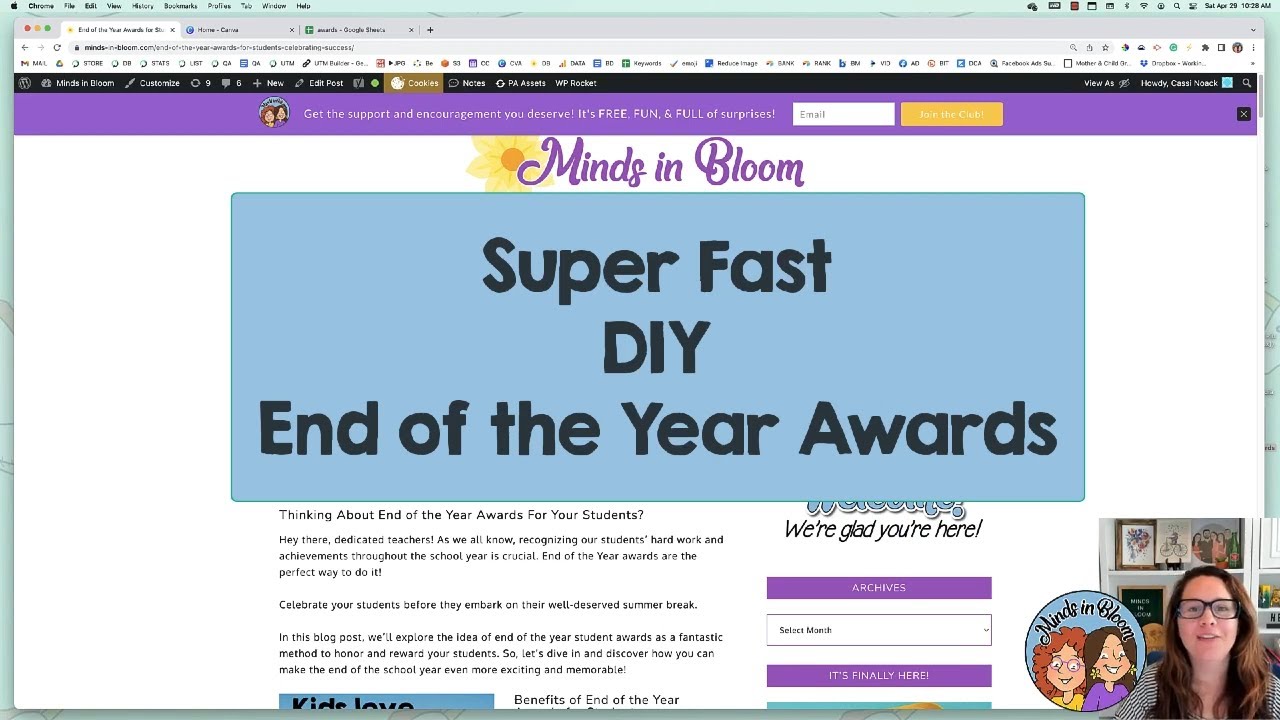 DIY End of the Year Awards for Your Students! - Use Canva Bulk Create! to make it even faster!