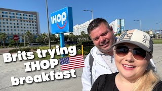 Brits first time trying American breakfast at ihop 🇬🇧 🇺🇸