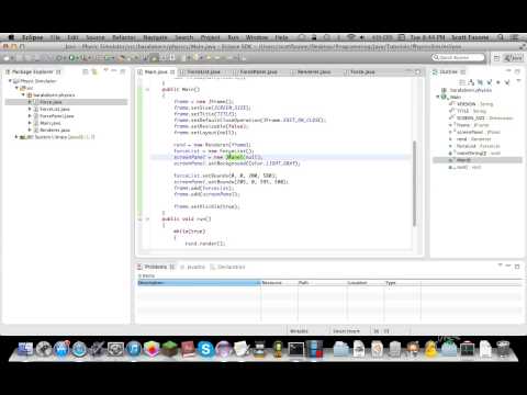 Java Tutorials Physics Simulator Episode 5