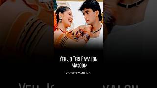 Download lagu Yeh Jo Teri Payalon Ki Chan Chan Hai | Abhijeet | Sadhana Sargam | Masoom-90's Love Song #shorts mp3