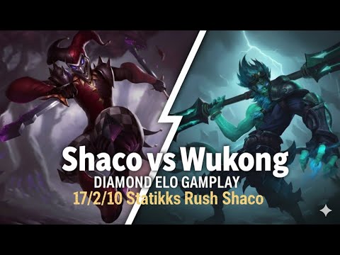 Statikks Rush Shaco carrying Diamond - S15 Ranked [League of Legends] Full Gameplay - Infernal Shaco