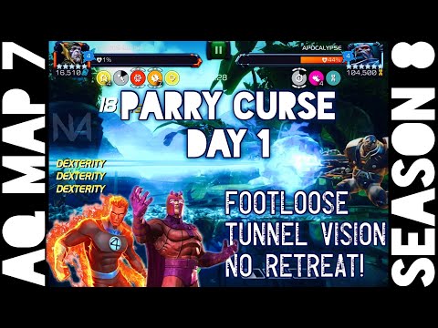 Alliance Quest Map 7 - Day 1 With Parry Curse - Full Run with Boss Fights