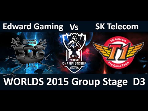 EDG vs SKT Game Highlights S5 WC D3 Season 5 Worlds Day 3 Edward Gaming Pawn vs SK Telecom Faker