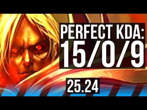 VLADIMIR vs YASUO (MID) | Perfect KDA: 15/0/9, Electrocute | EUW Master | 25.24