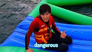 george falling on the water course for 36 seconds straight