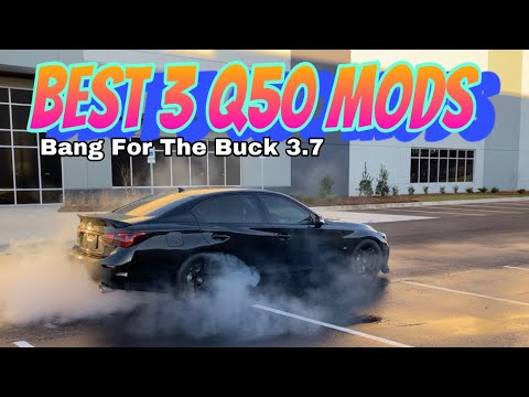 The ONLY 3 Power Mods you NEED for the Q50 3.7 | Bang For Your Buck Mods G37, 370z, Q50