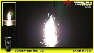 Bühnenfontäne Jet, silber, 0,5s, 5m