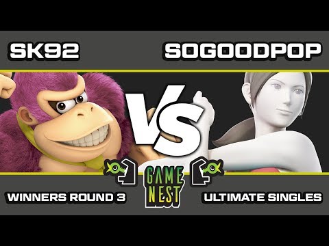 Game Nest Smash It Up: SK92 (Donkey Kong) vs SoGoodPop (Wii-Fit Trainer) - Winners Round 3