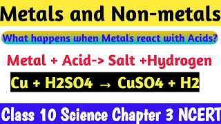 Metals and Non-metals|Metals Reaction with Acids | Activity 3.11 |Chapter 3 NCERT | CBSE